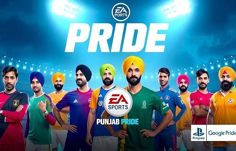 Punjab Pride FIFA Official Cover Art Punjab Pride FIFA Game Cover showing Punjabi footballers in traditional and modern attire